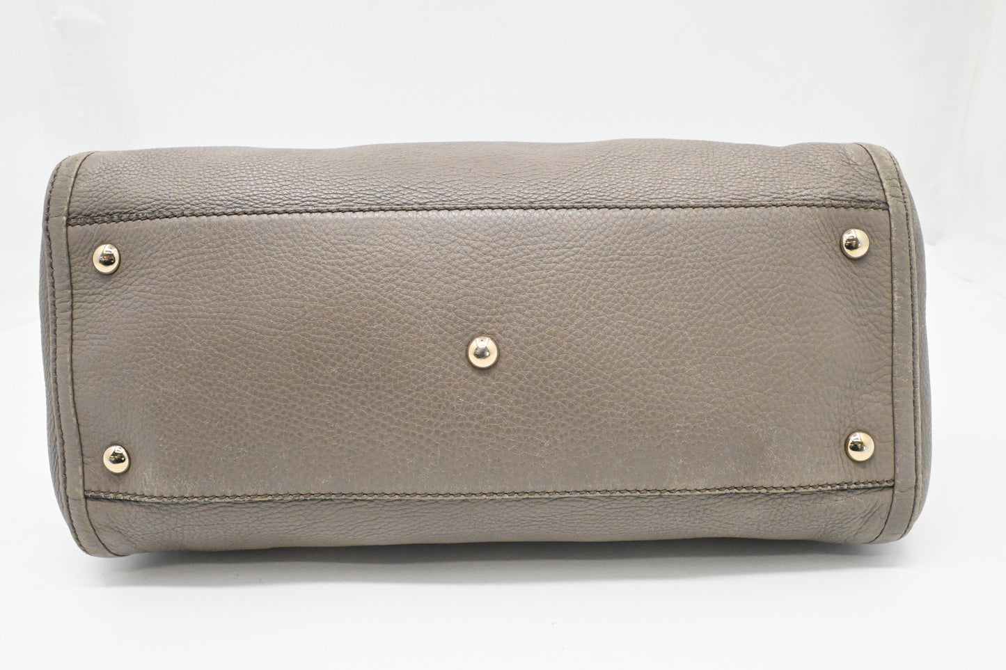 Gucci Soho Tote in Greige Leather