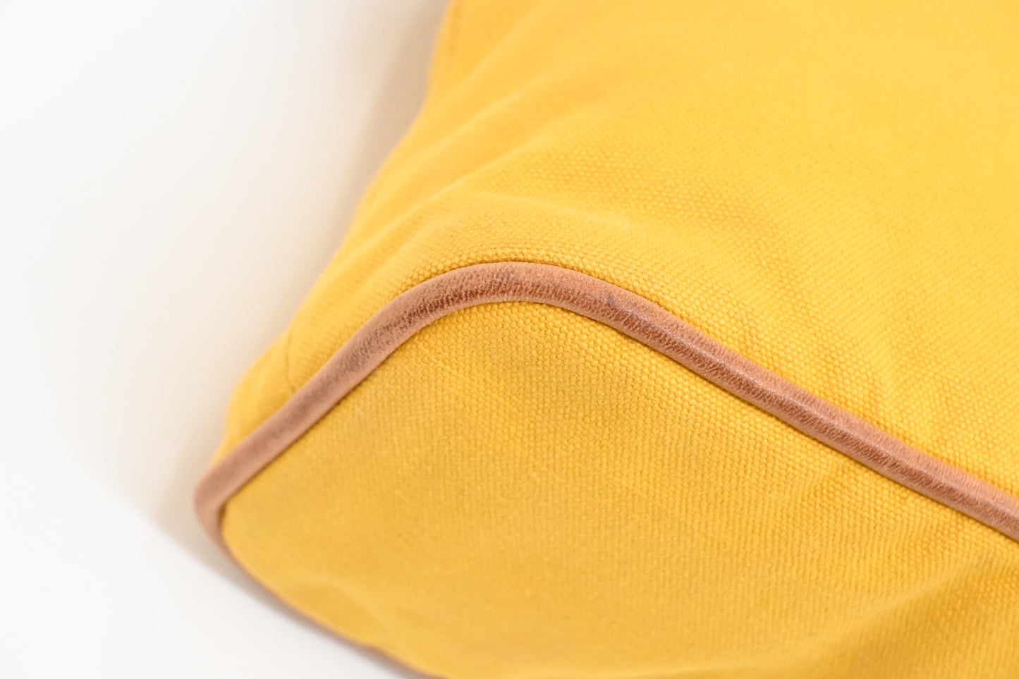 Hermes Bolide Pouch 25 in Yellow Canvas