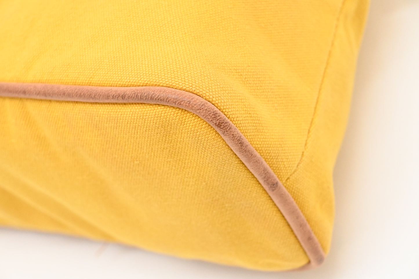 Hermes Bolide Pouch 25 in Yellow Canvas