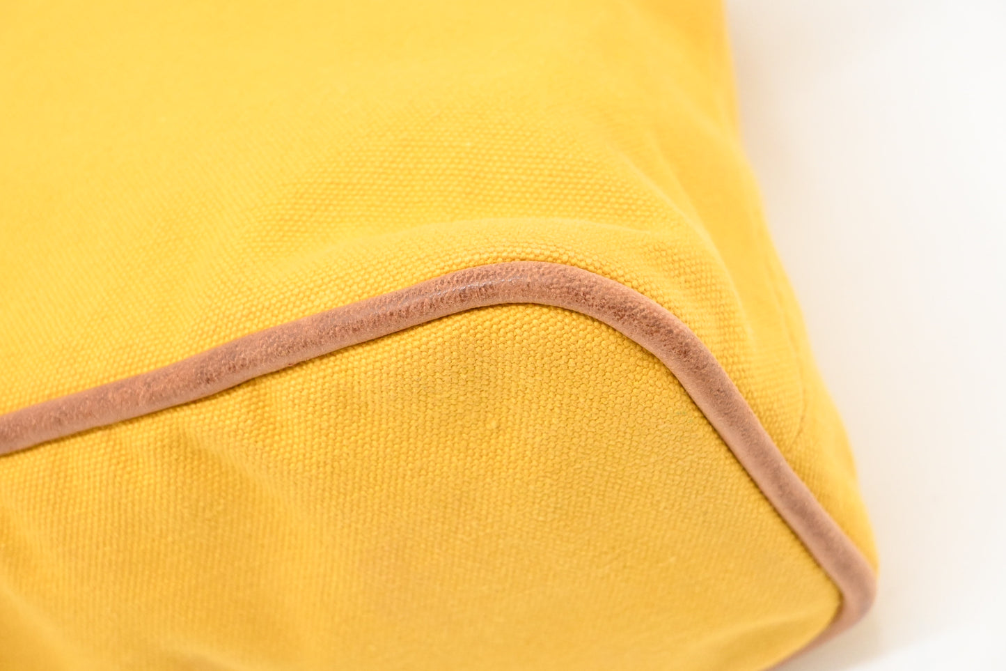 Hermes Bolide Pouch 25 in Yellow Canvas