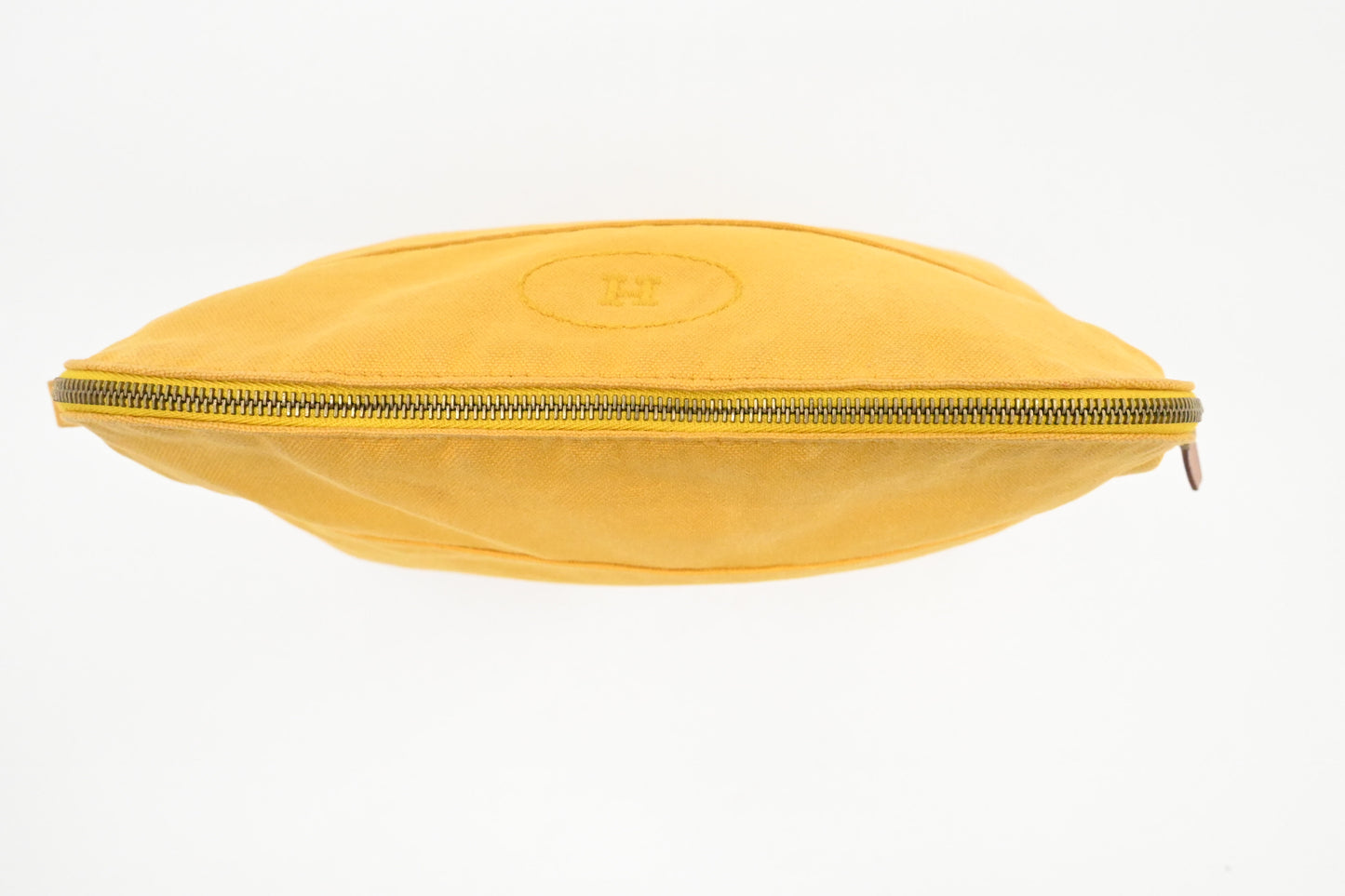 Hermes Bolide Pouch 25 in Yellow Canvas