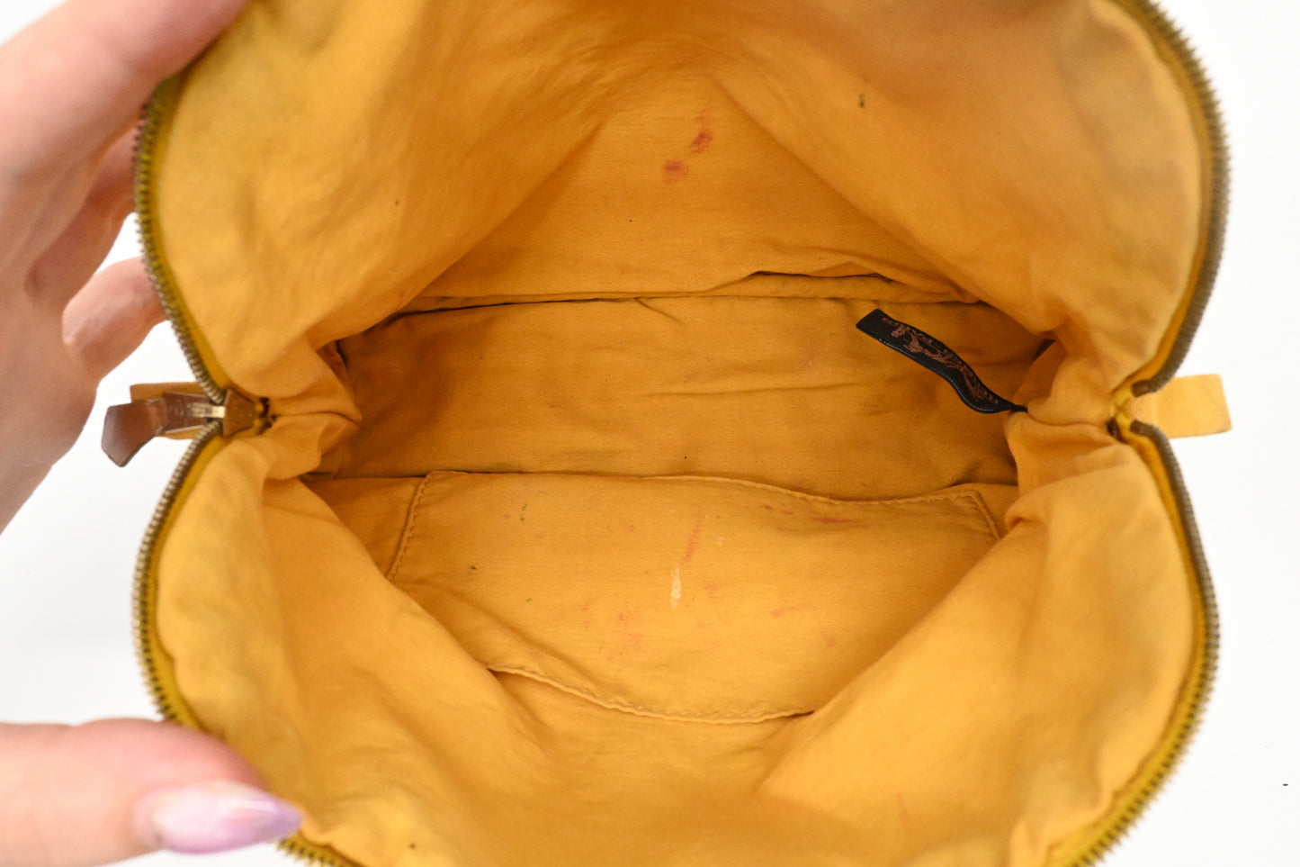 Hermes Bolide Pouch 25 in Yellow Canvas