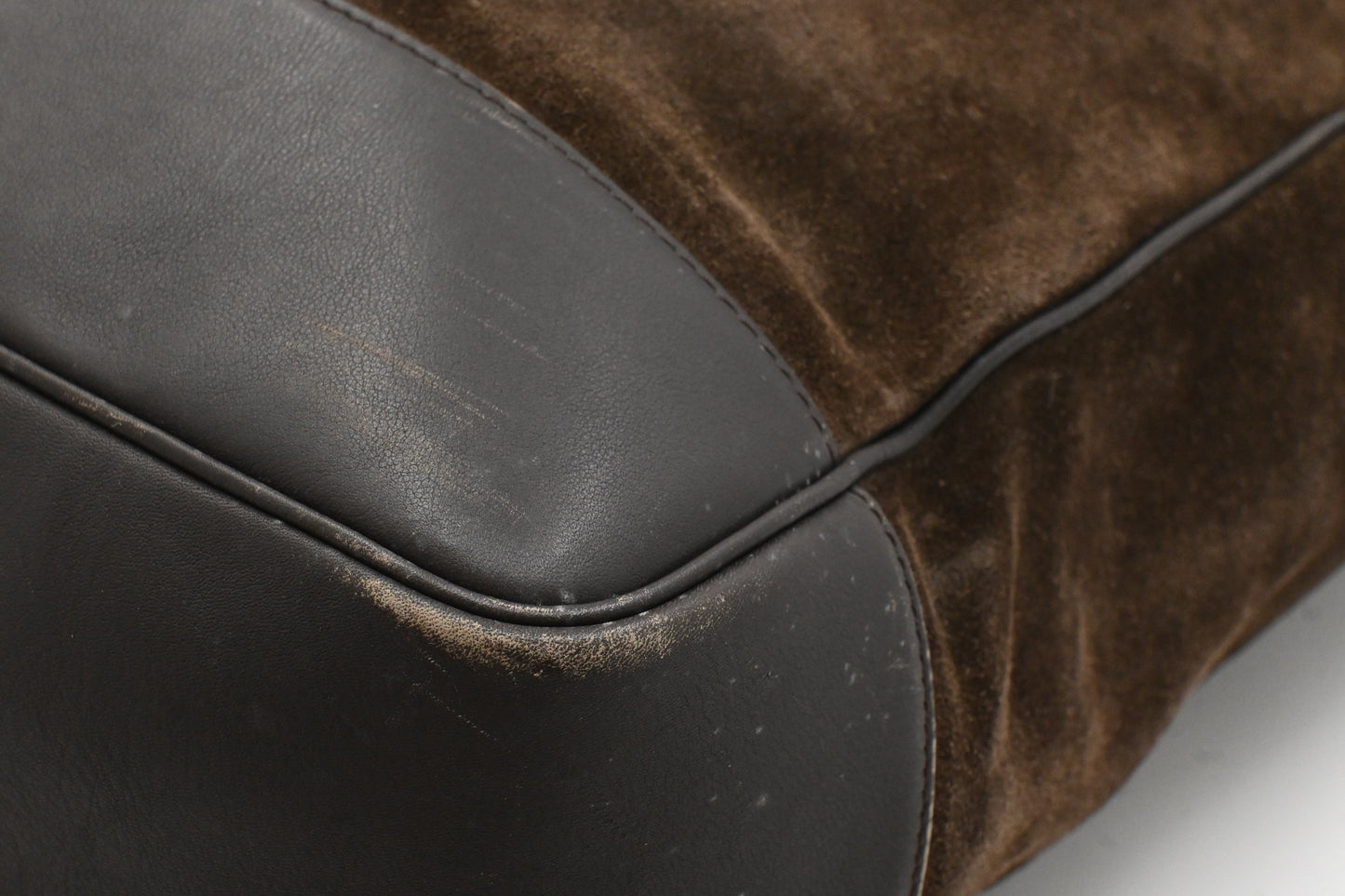 Loewe Tote Bag in Brown Suede Leather