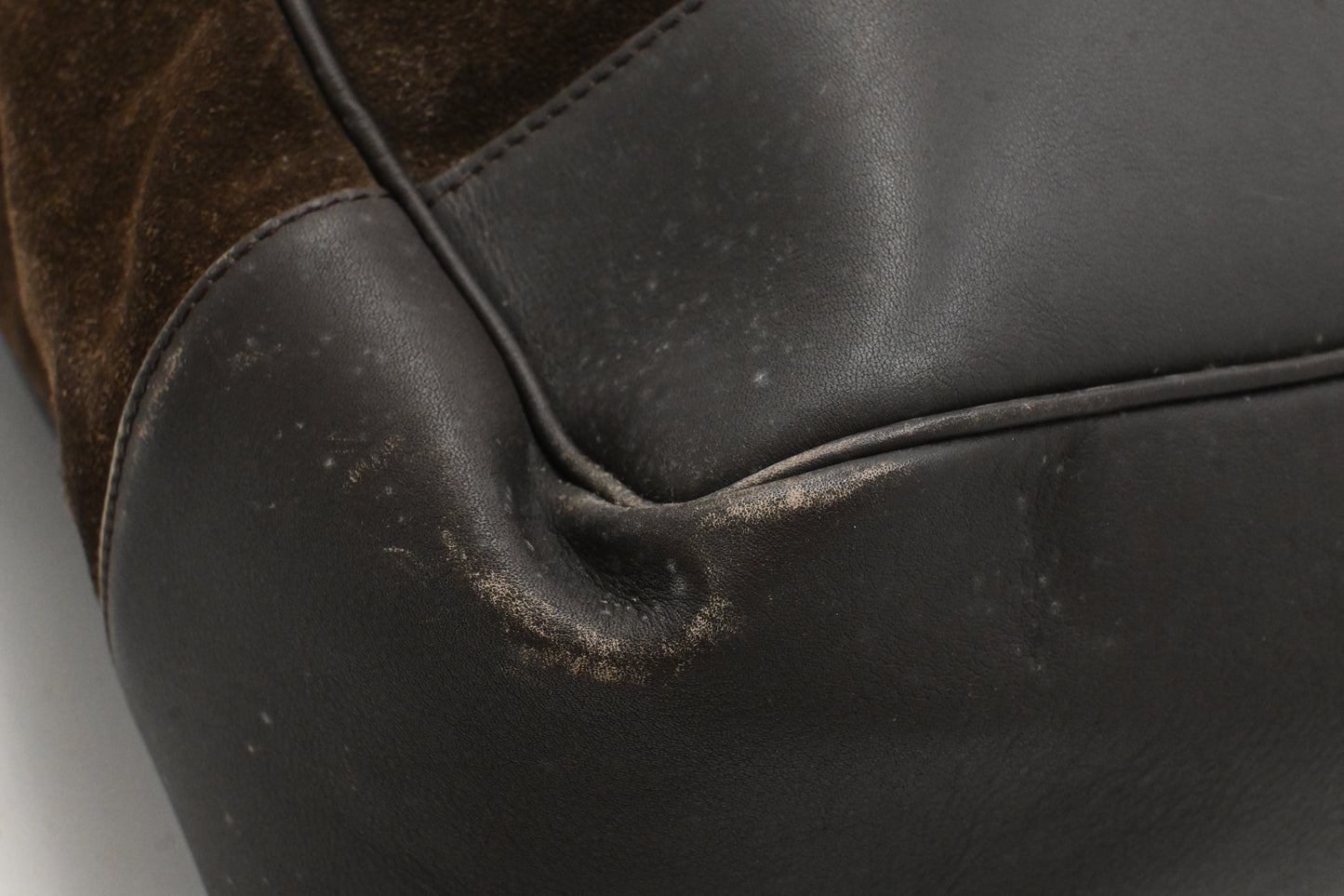 Loewe Tote Bag in Brown Suede Leather