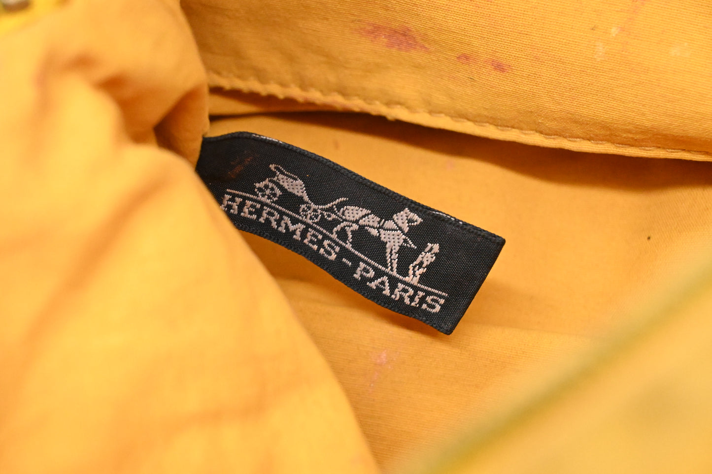 Hermes Bolide Pouch 25 in Yellow Canvas