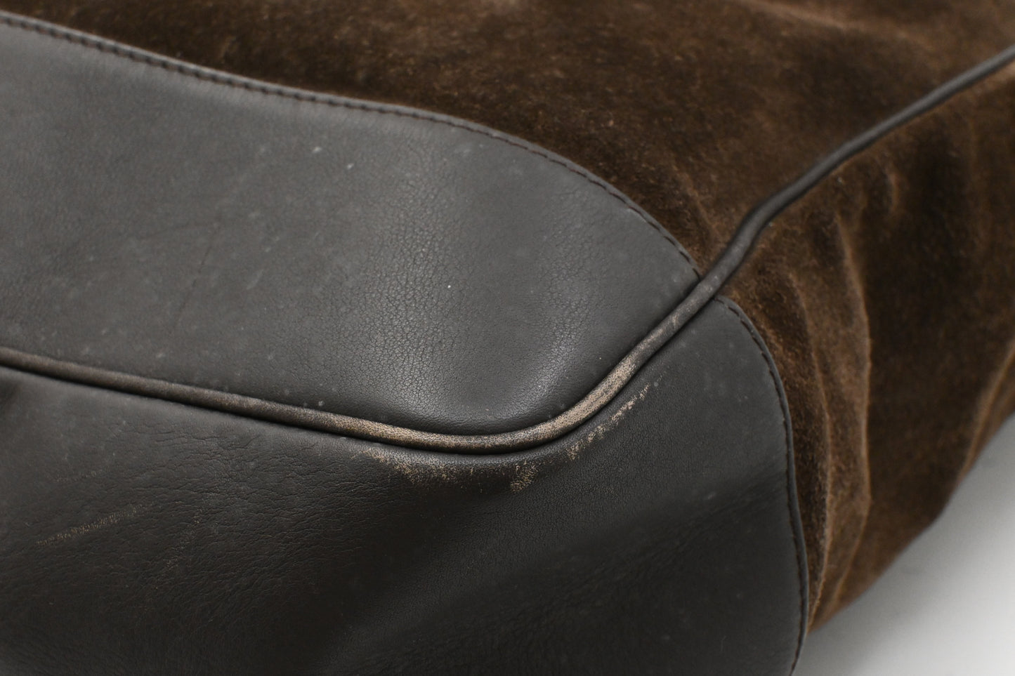 Loewe Tote Bag in Brown Suede Leather