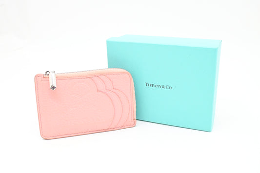 Tiffany & Co. Card Holder in Pink Leather