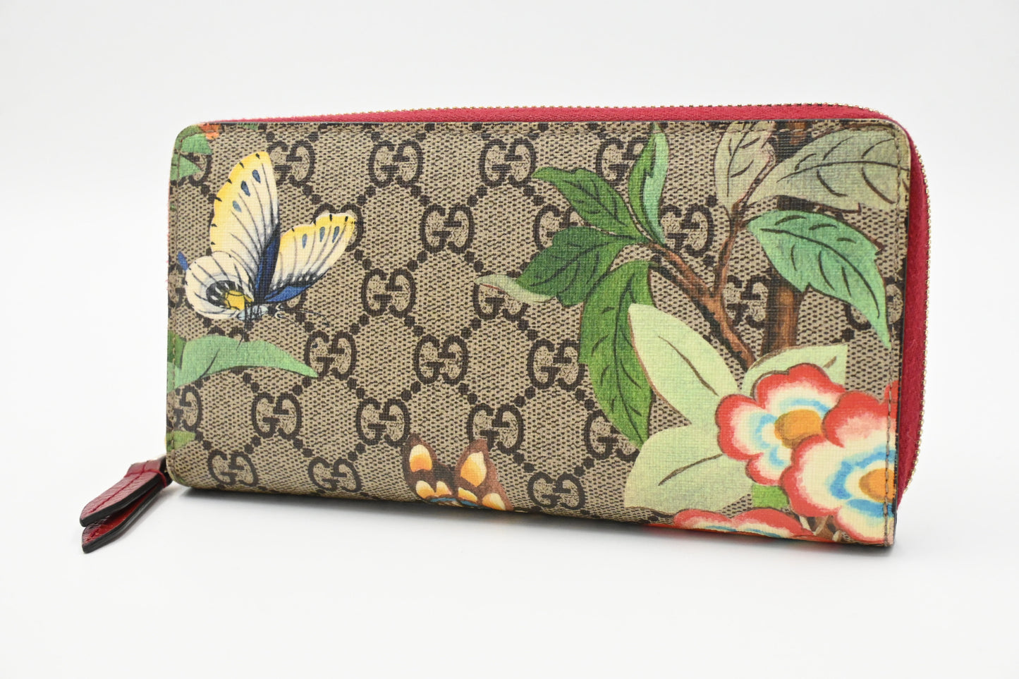Gucci Long Wallet in Tian GG Supreme Canvas