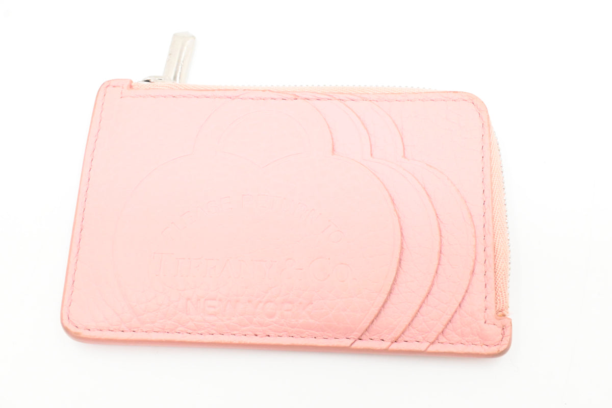 Tiffany & Co. Card Holder in Pink Leather