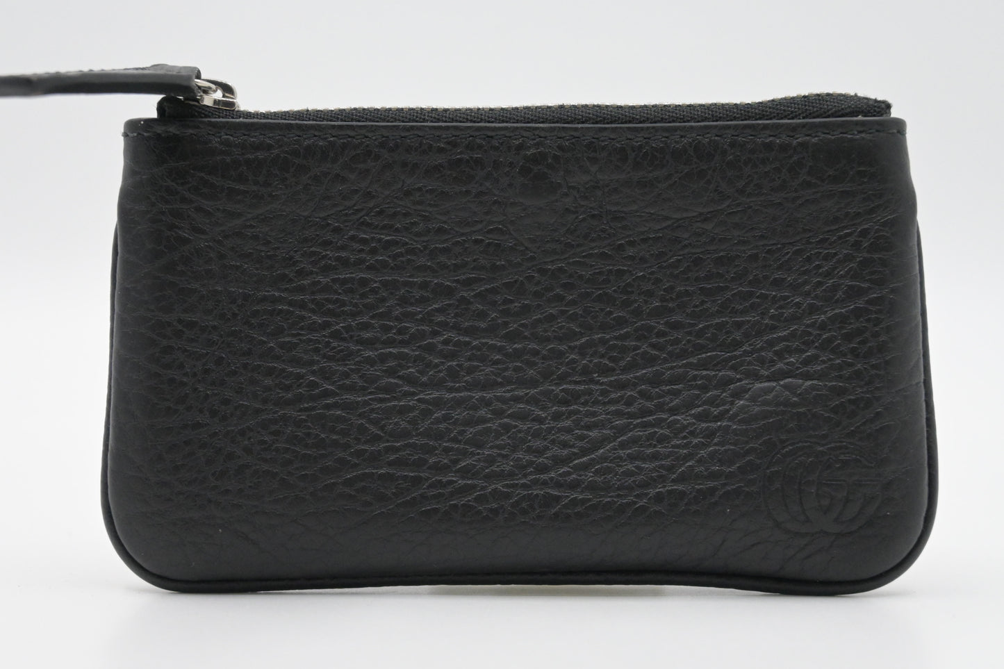 Gucci Coin Case in Dollar Calfskin Black Leather