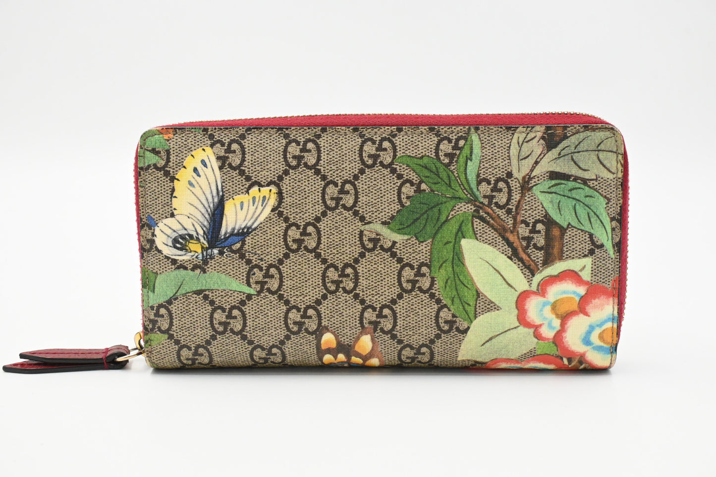 Gucci Long Wallet in Tian GG Supreme Canvas