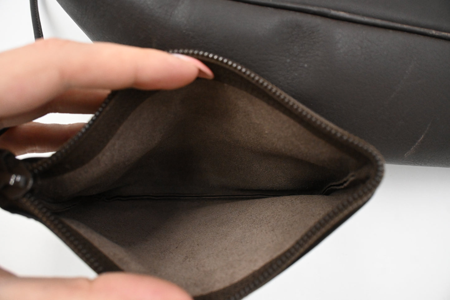 Loewe Tote Bag in Brown Suede Leather