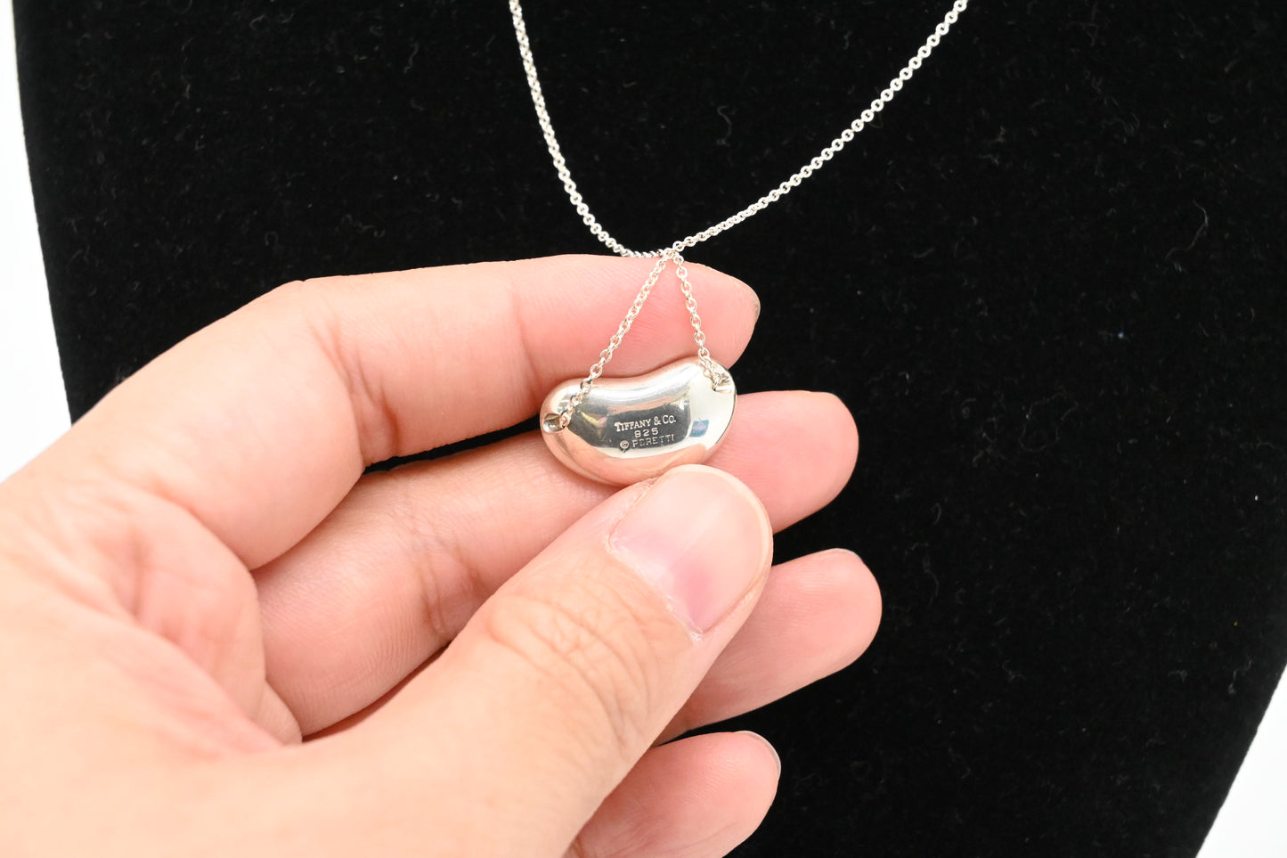 Tiffany & Co. Bean Necklace in Sterling Silver