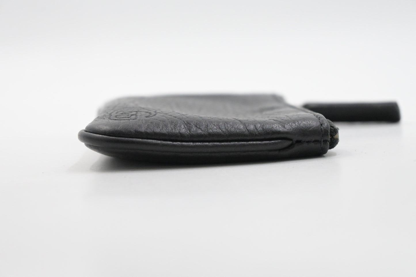 Gucci Coin Case in Dollar Calfskin Black Leather