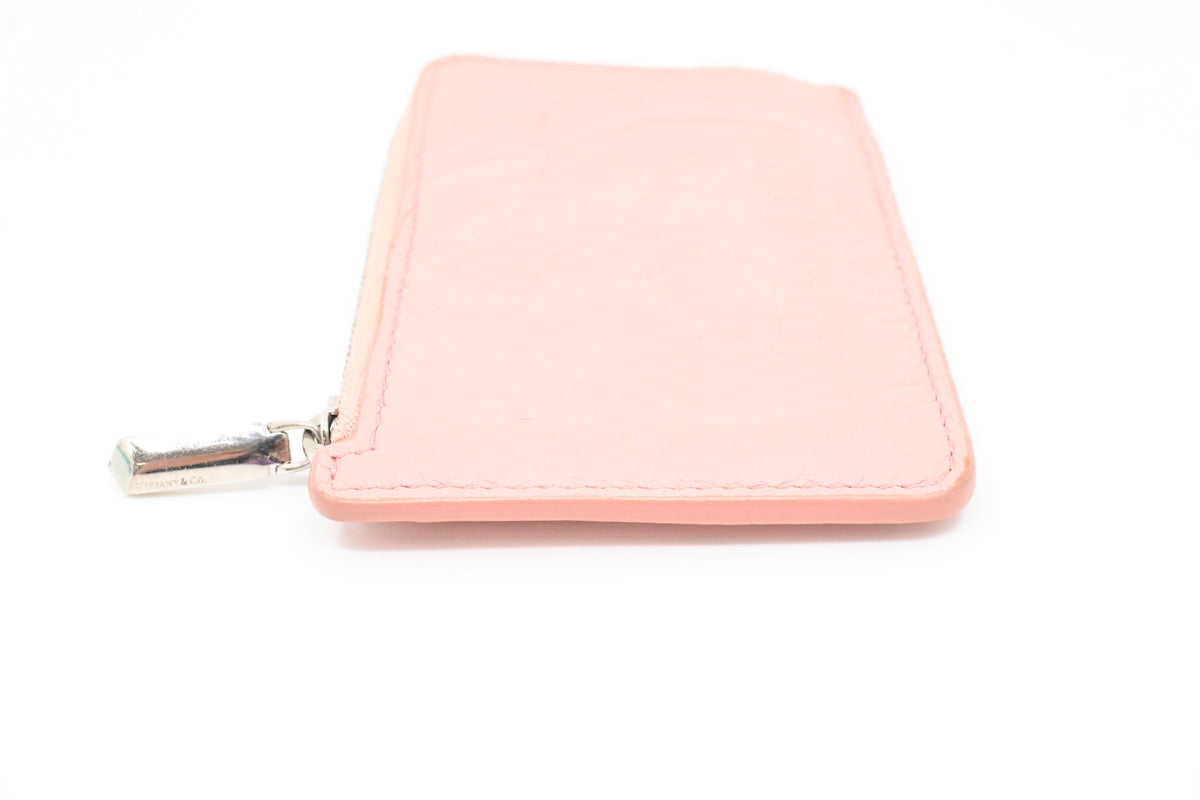 Tiffany & Co. Card Holder in Pink Leather