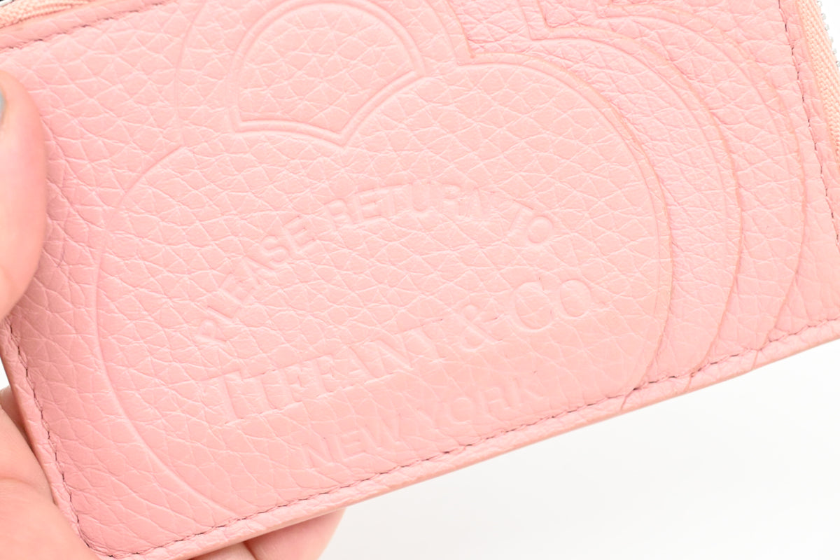 Tiffany & Co. Card Holder in Pink Leather