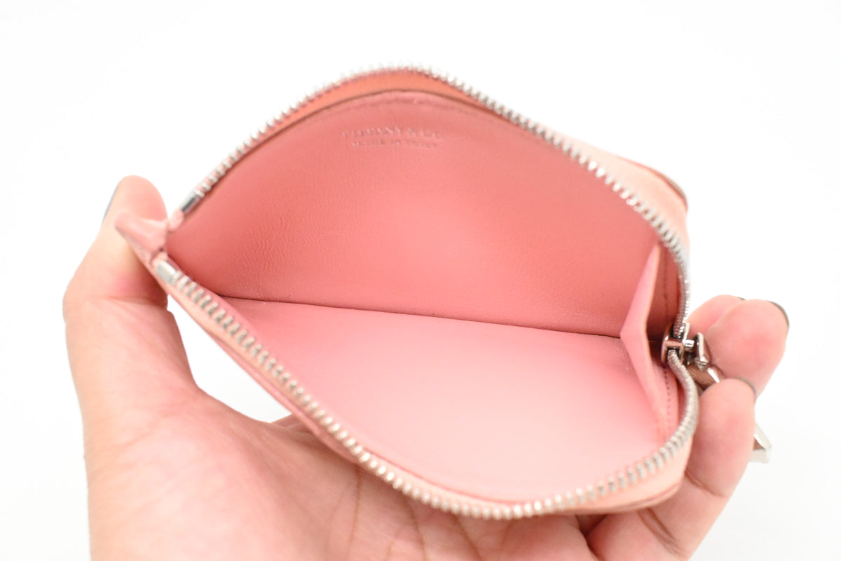 Tiffany & Co. Card Holder in Pink Leather