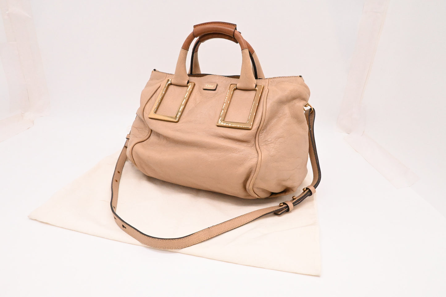 Chloe Ethel in Beige Leather