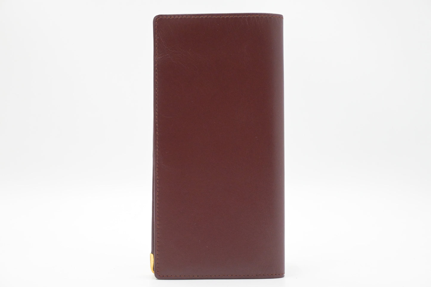 Cartier Long Wallet in Burgundy Leather