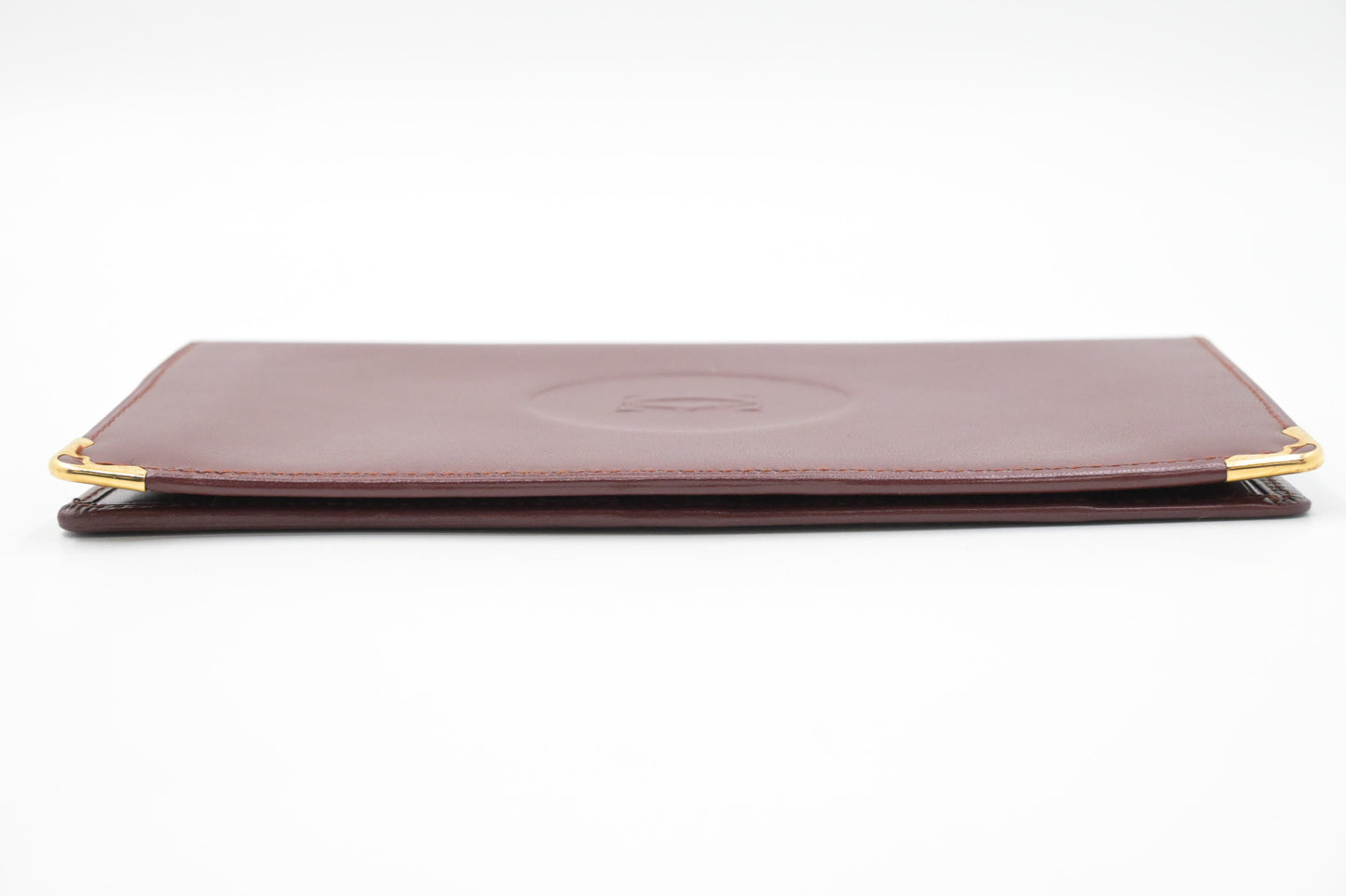 Cartier Long Wallet in Burgundy Leather