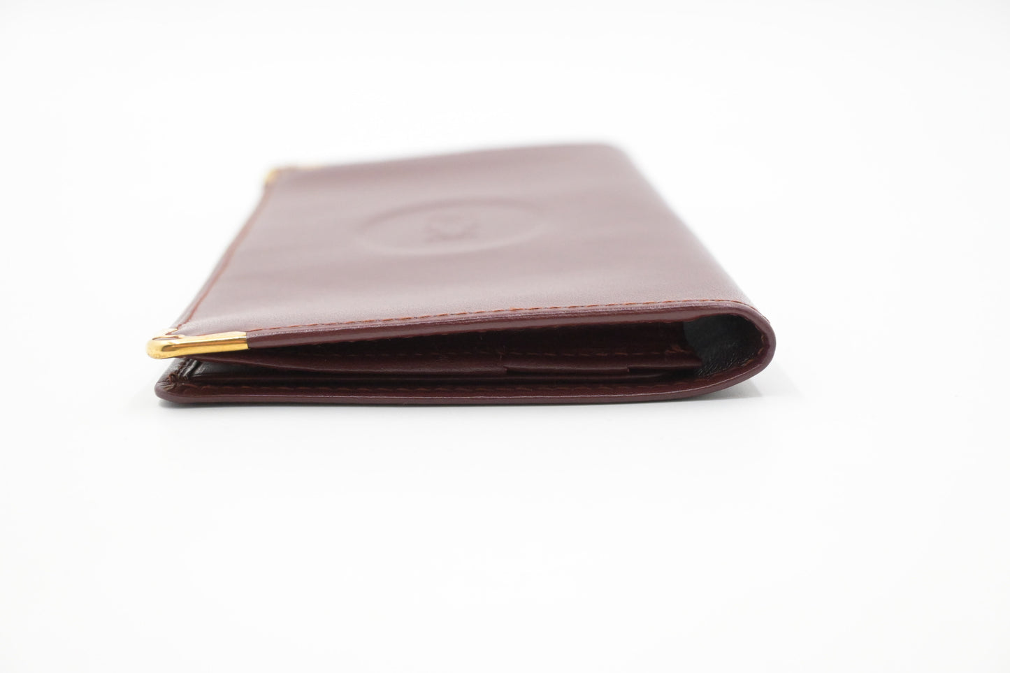Cartier Long Wallet in Burgundy Leather