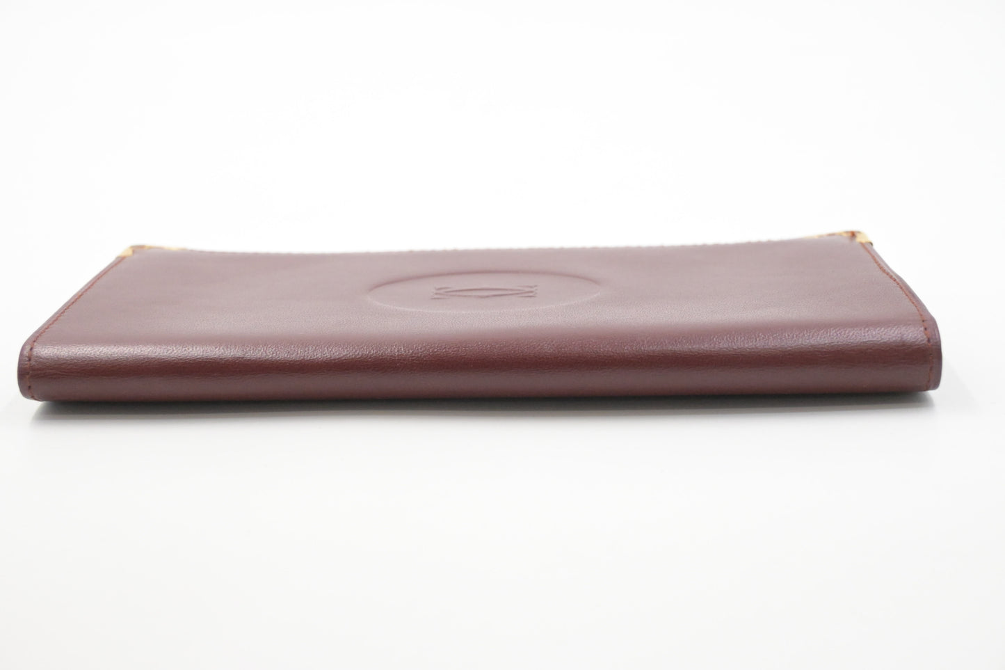 Cartier Long Wallet in Burgundy Leather
