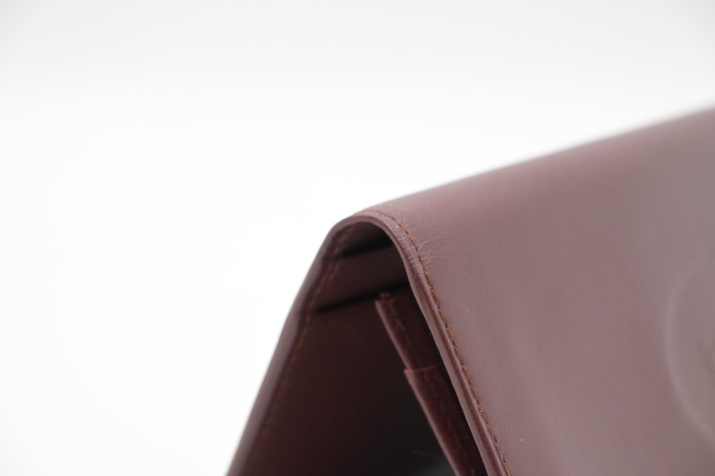 Cartier Long Wallet in Burgundy Leather