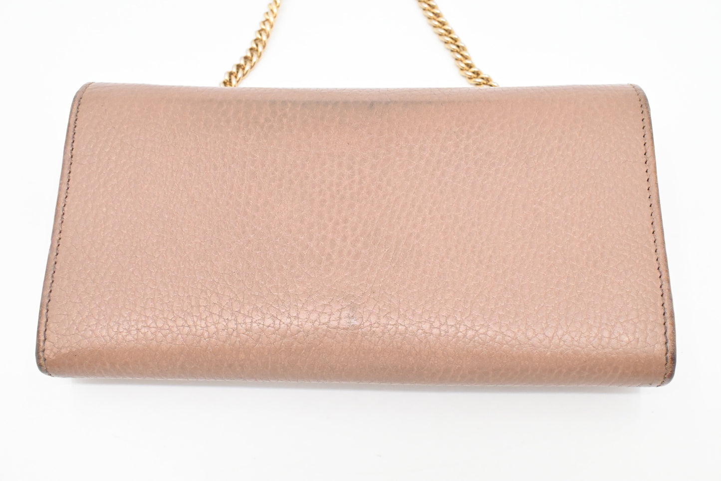 Gucci Wallet on Chain in Light Brown Leather