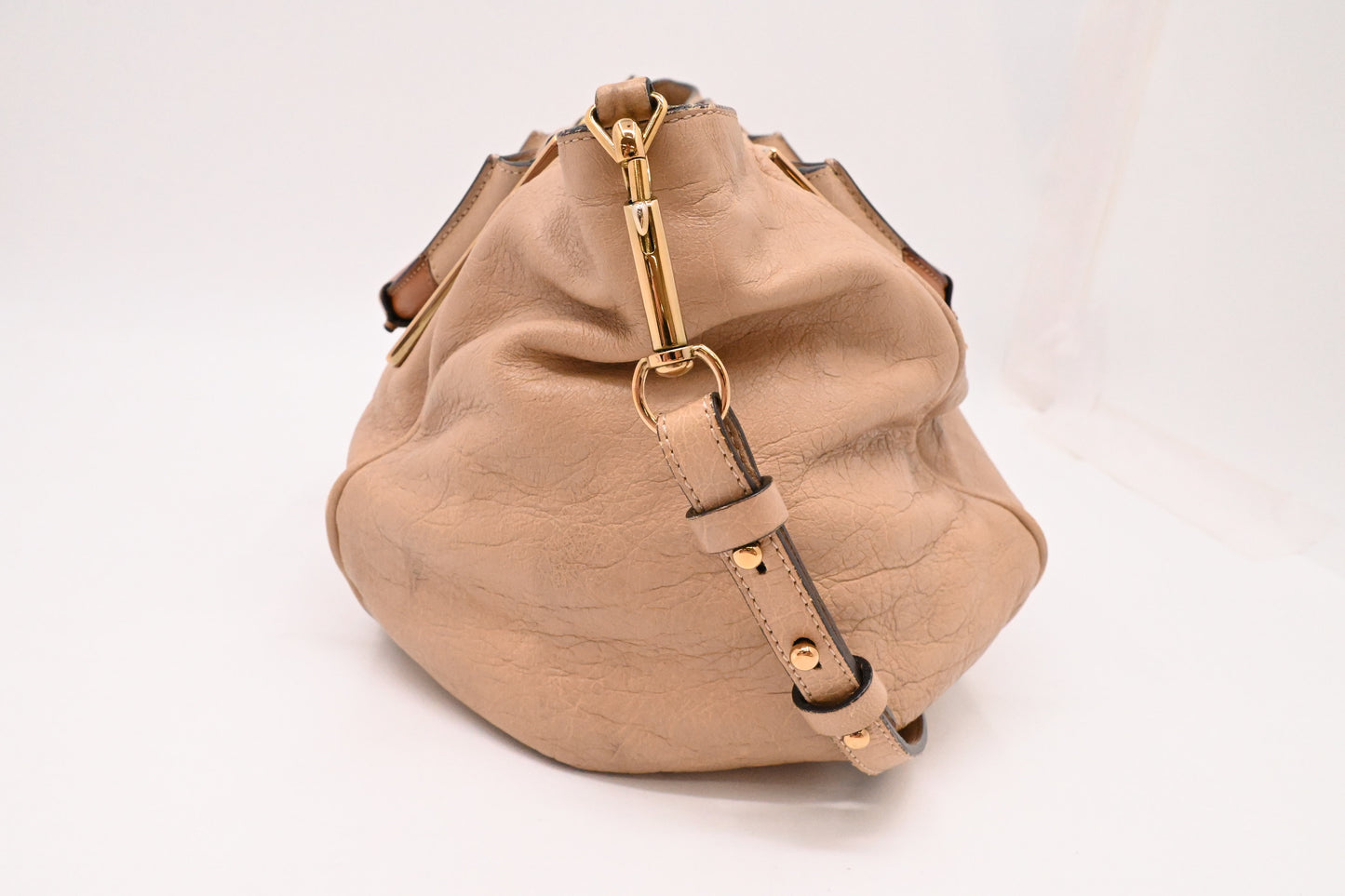 Chloe Ethel in Beige Leather