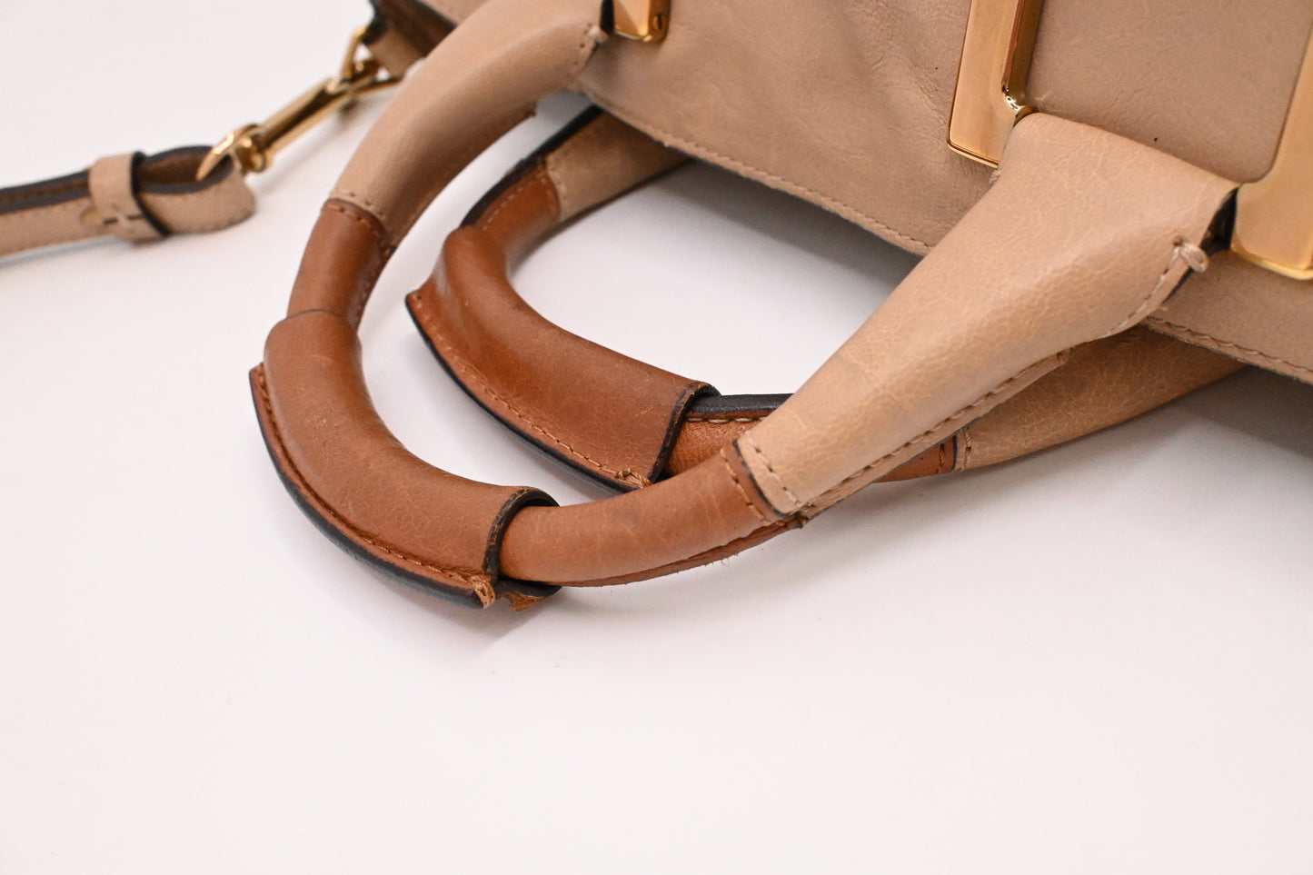 Chloe Ethel in Beige Leather