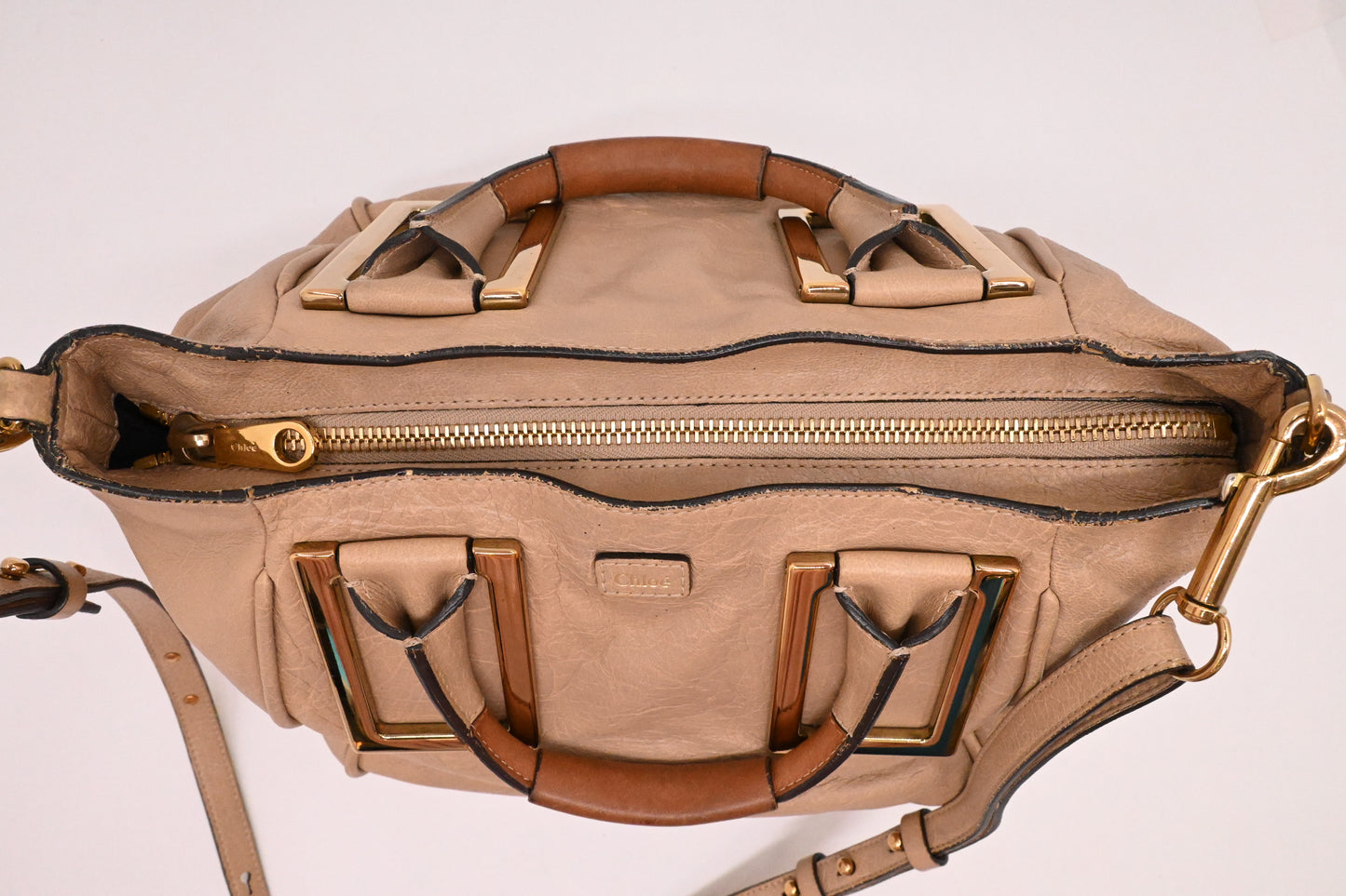 Chloe Ethel in Beige Leather