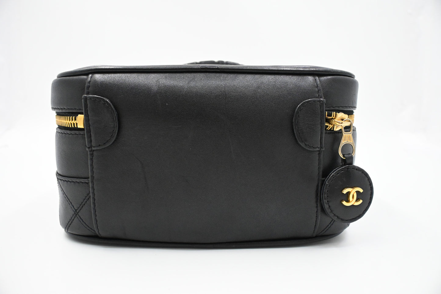 Chanel Vanity Pouch in Black Leather