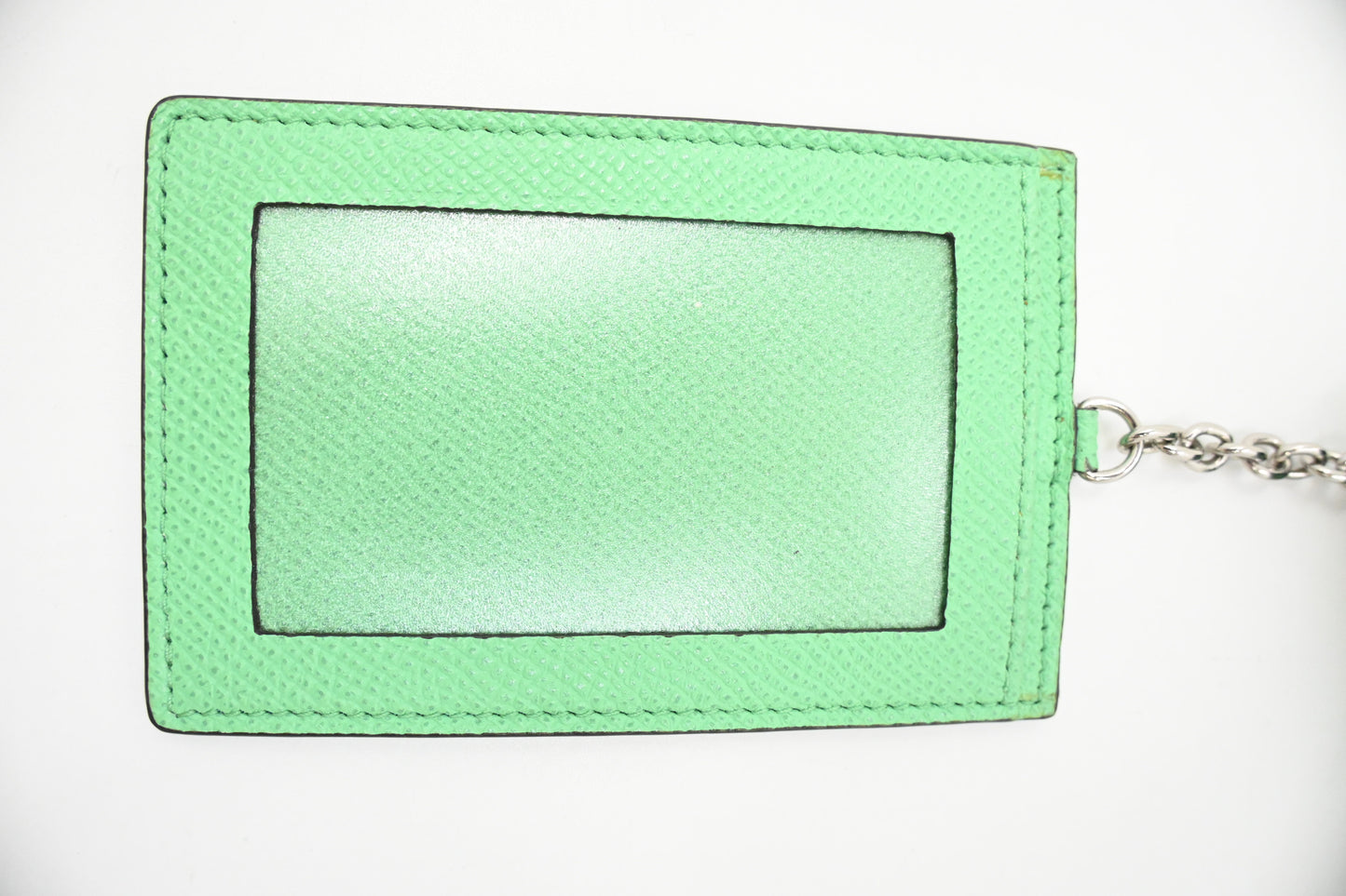 Ferragamo Gancini Long Wallet in Green Leather