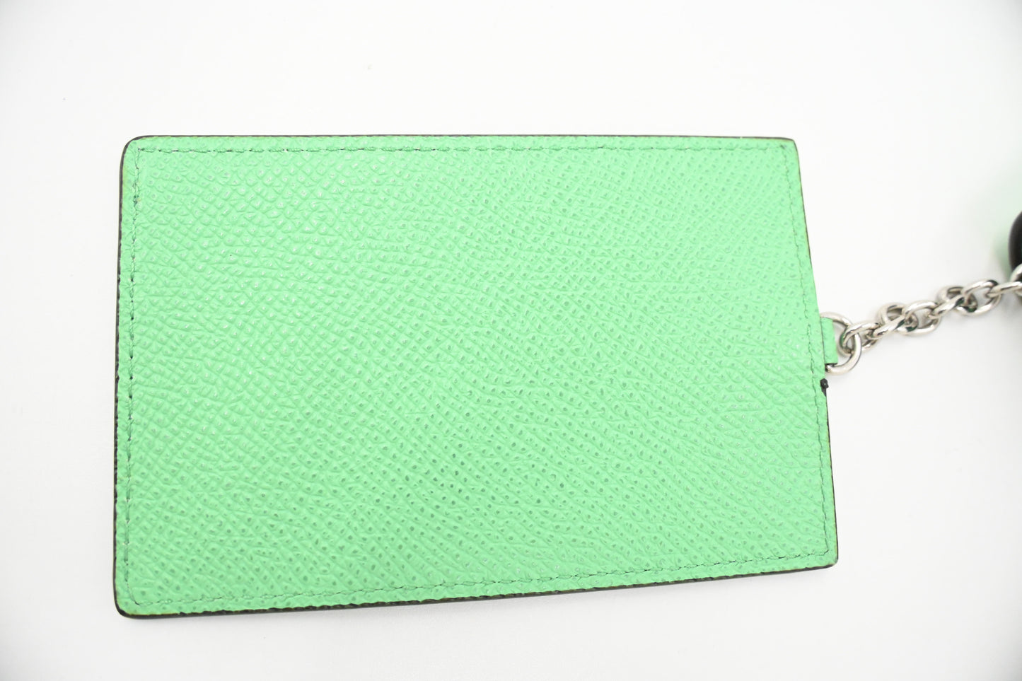 Ferragamo Gancini Long Wallet in Green Leather