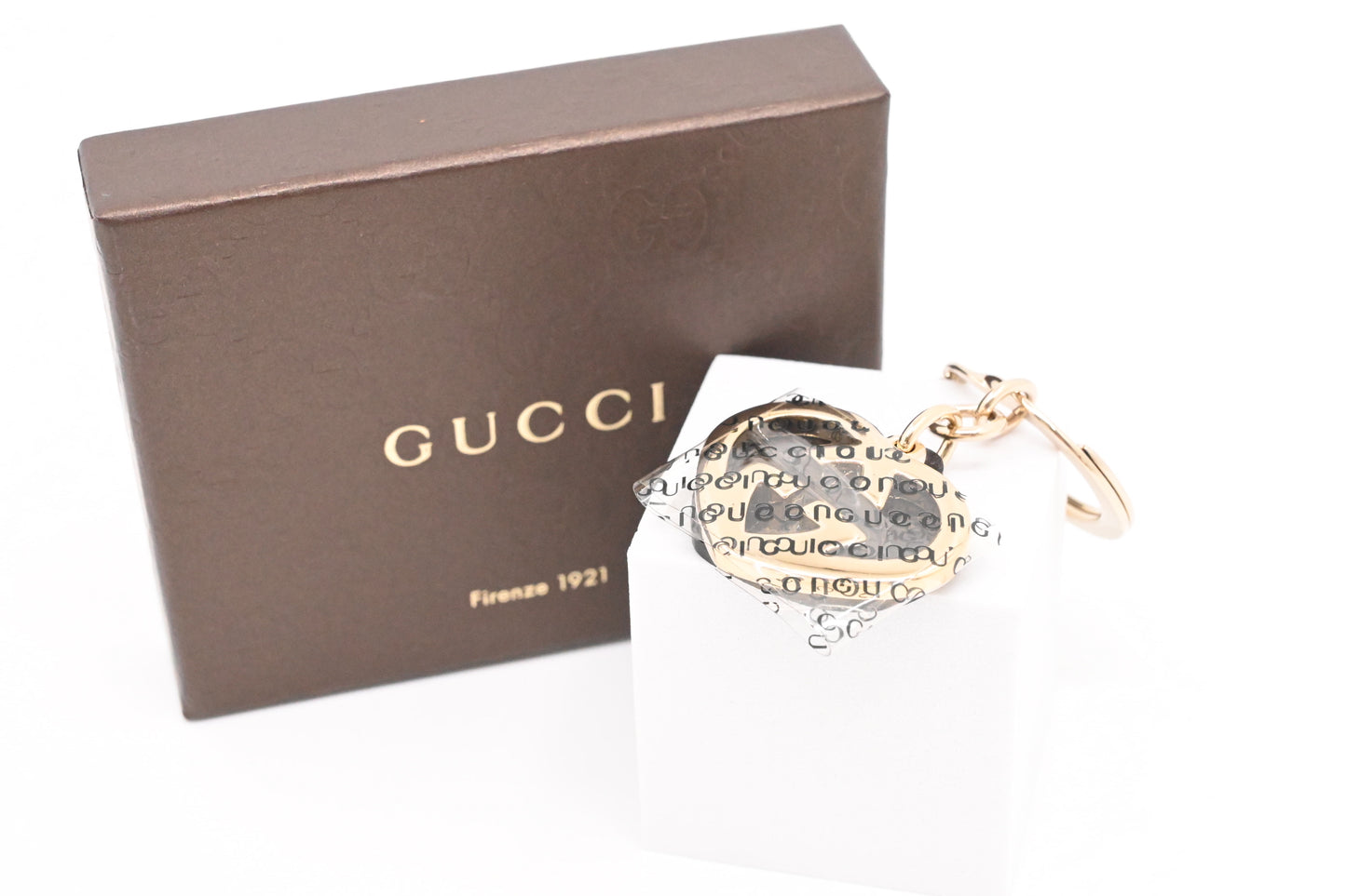 Gucci Heart GG Key Charm