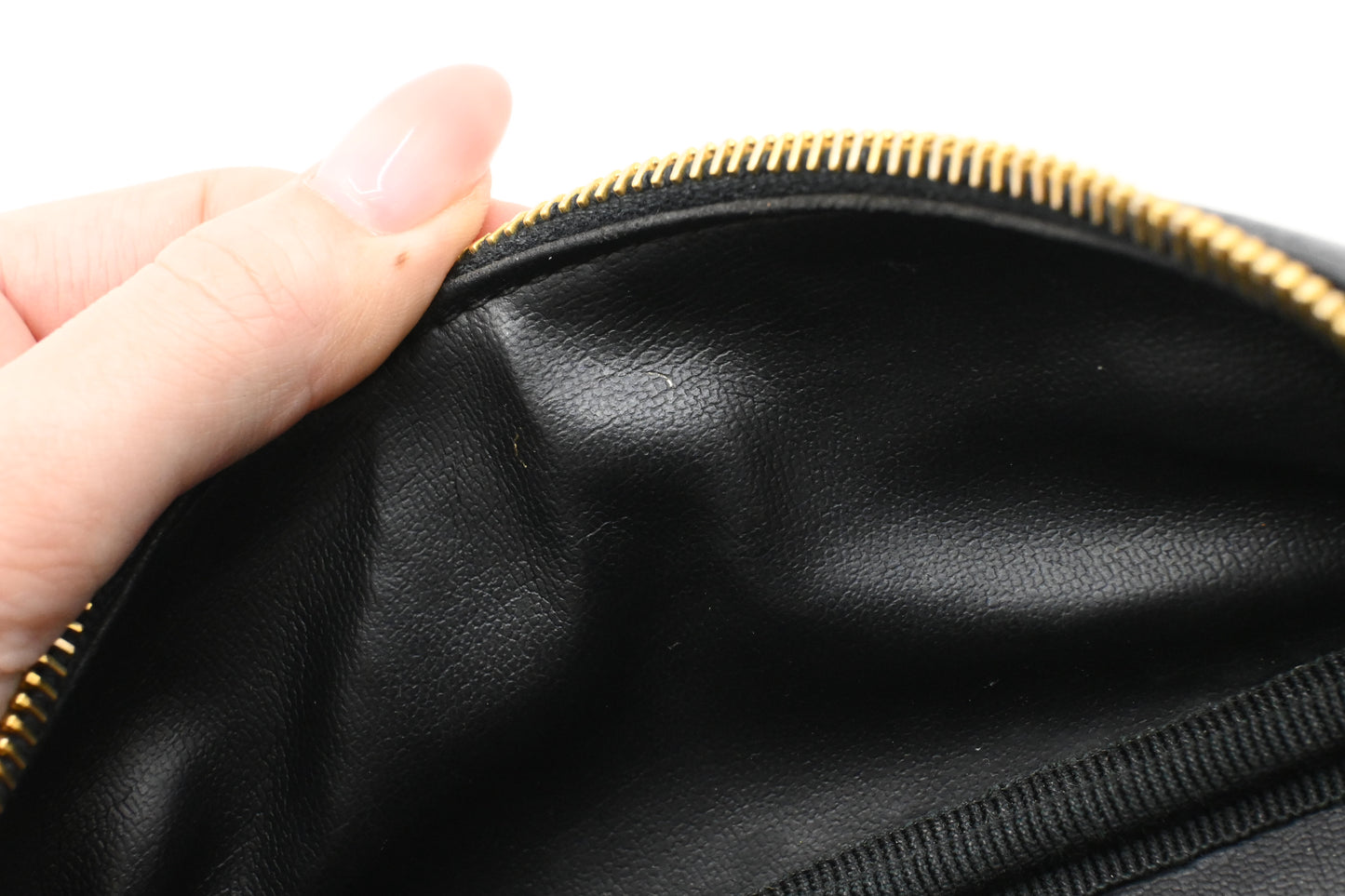 Chanel Vanity Pouch in Black Leather