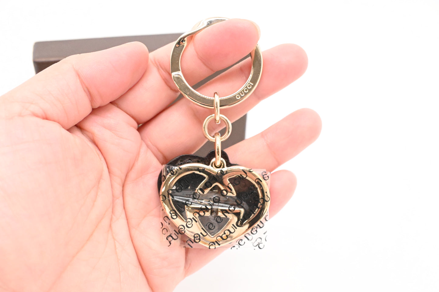 Gucci Heart GG Key Charm