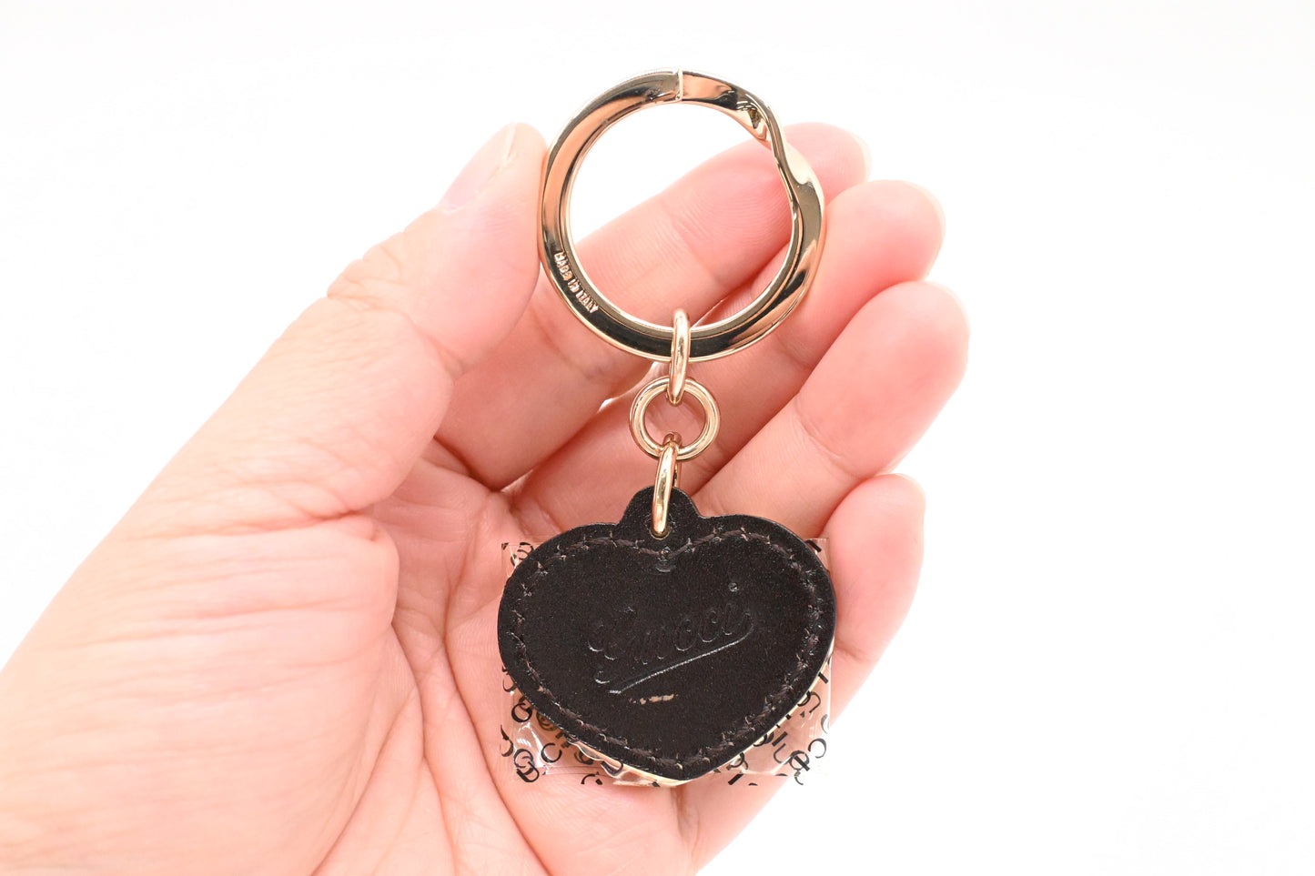 Gucci Heart GG Key Charm