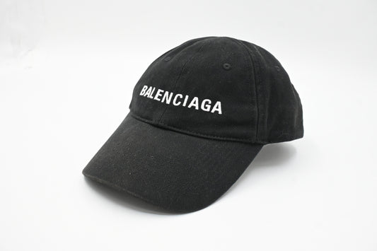 Balenciaga Large Cap in Black Cotton
