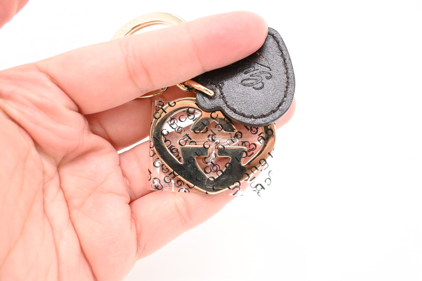 Gucci Heart GG Key Charm