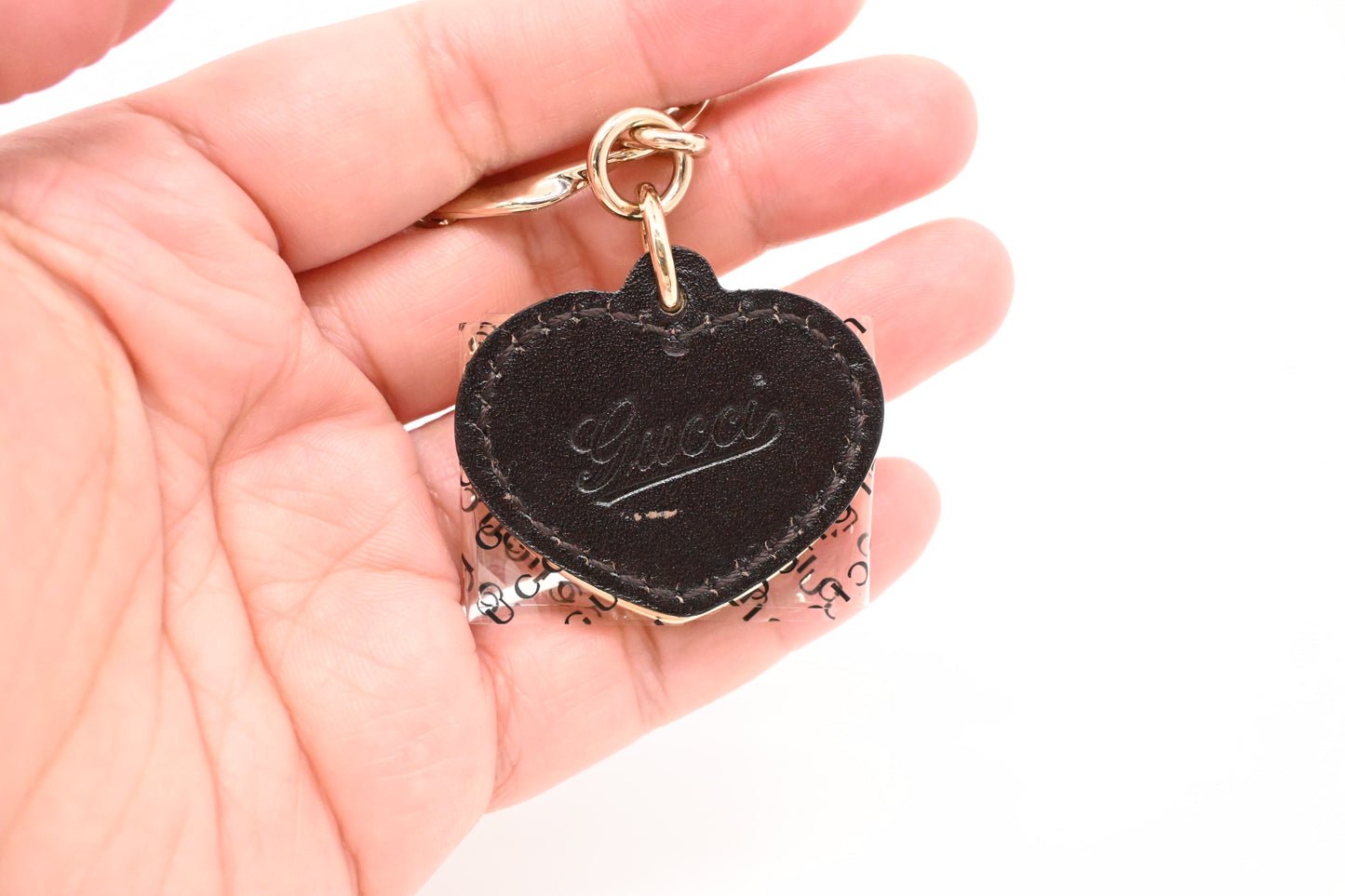 Gucci Heart GG Key Charm