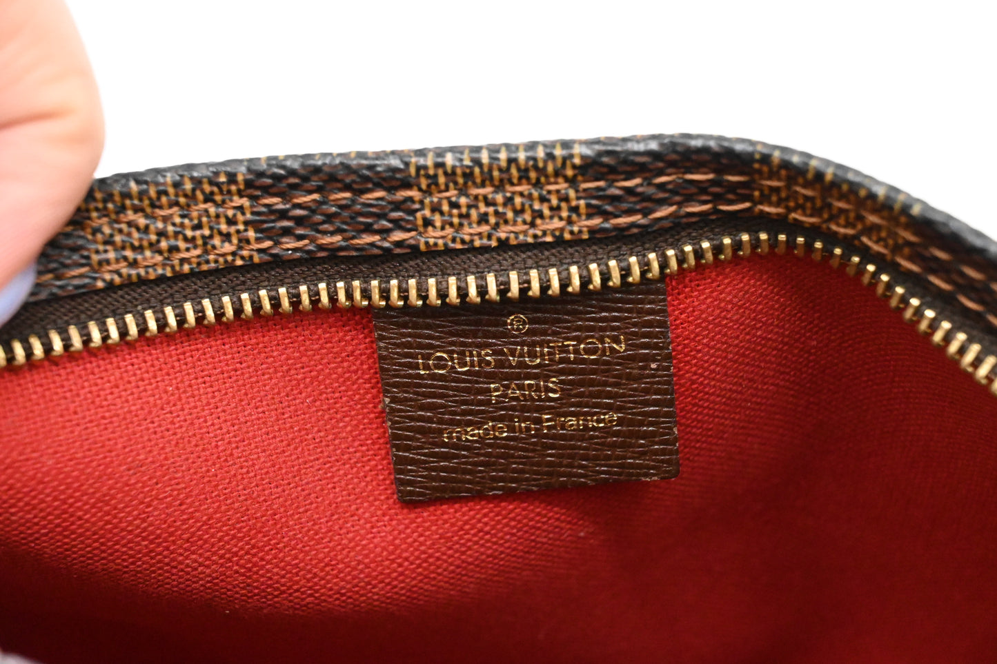 Trousse Makeup in Damier Ebene Canvas