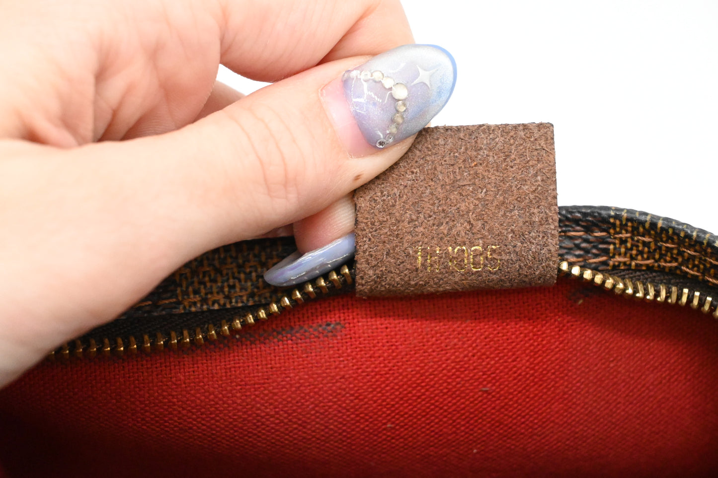 Trousse Makeup in Damier Ebene Canvas