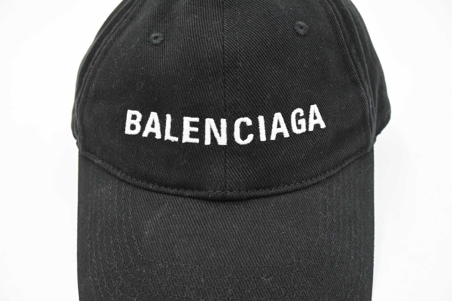 Balenciaga Large Cap in Black Cotton