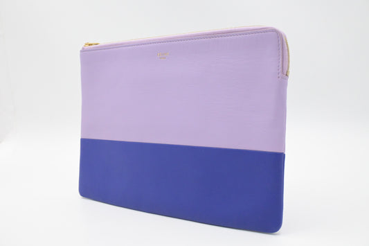 Celine Clutch in Purple and Indigo Leather