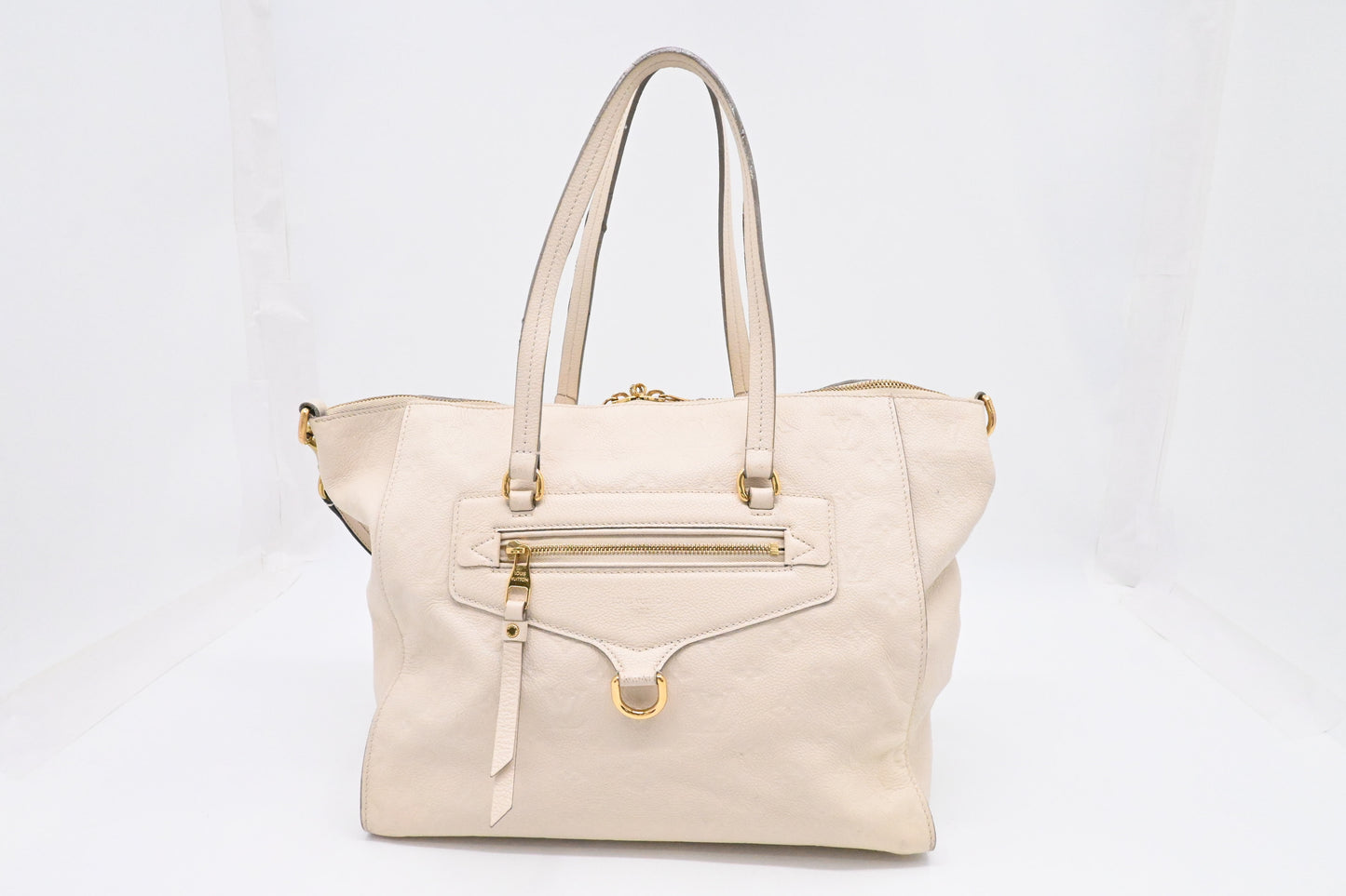Louis Vuitton Lumineuse PM in Cream Empreinte Leather