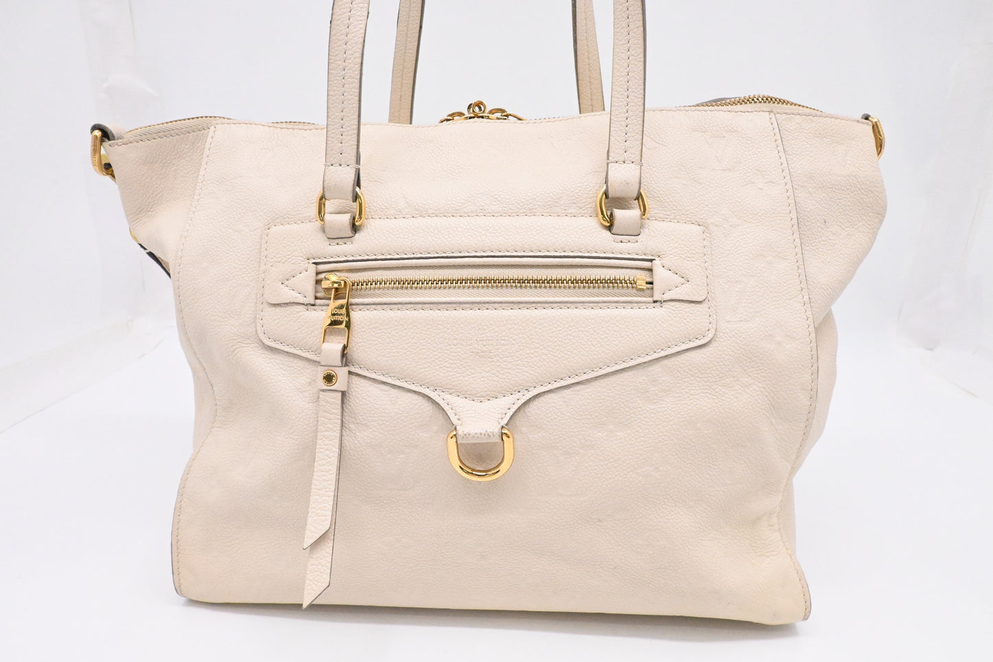 Louis Vuitton Lumineuse PM in Cream Empreinte Leather