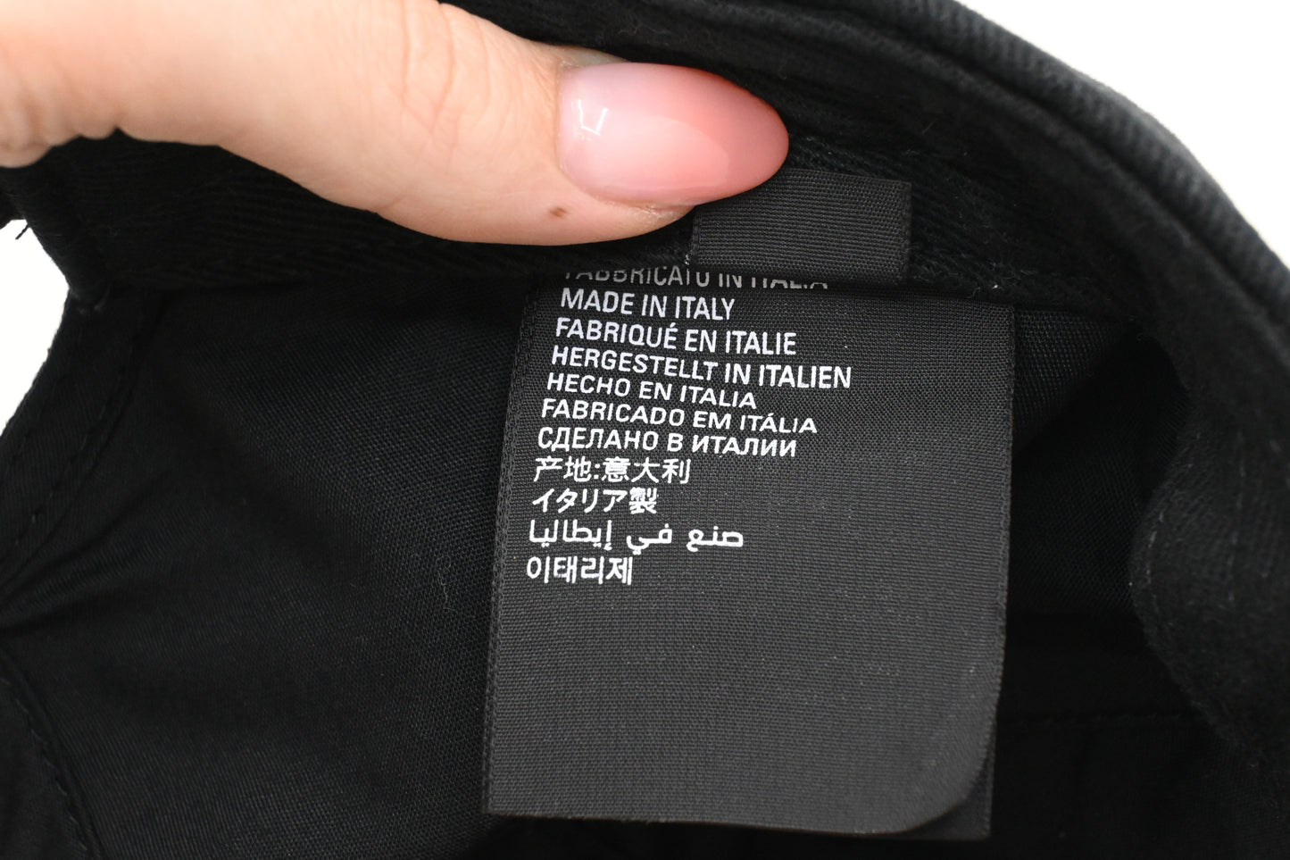 Balenciaga Large Cap in Black Cotton