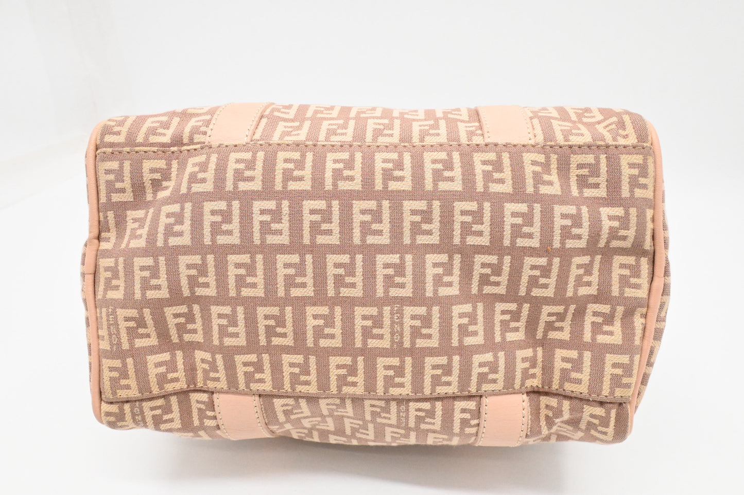 Fendi Handbag in Dark Pink Zucchino Canvas