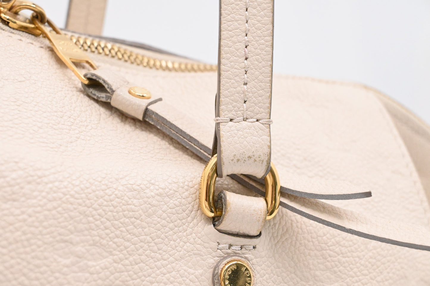 Louis Vuitton Lumineuse PM in Cream Empreinte Leather